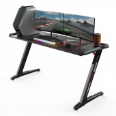 Стол для компьютера (для геймеров) Eureka Z60 c RGB подсветкой, чёрный